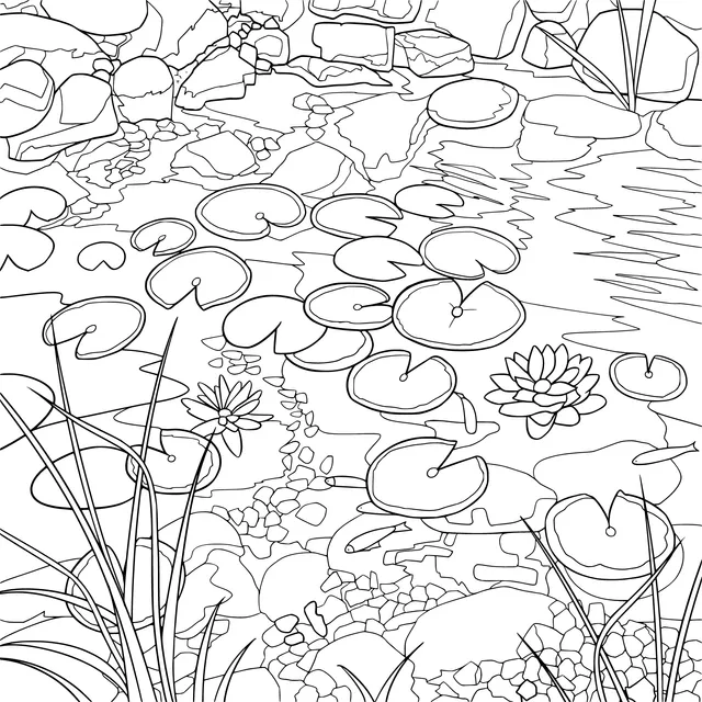 Lotus Pond Scene
