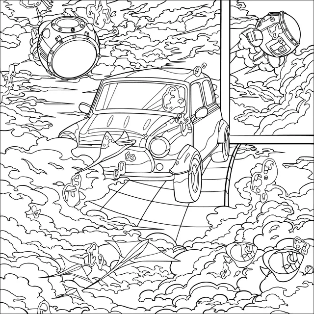 Fantasy Flying Car