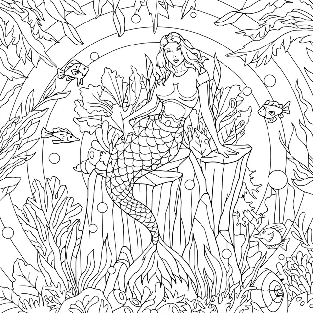 Mermaid on the Reef