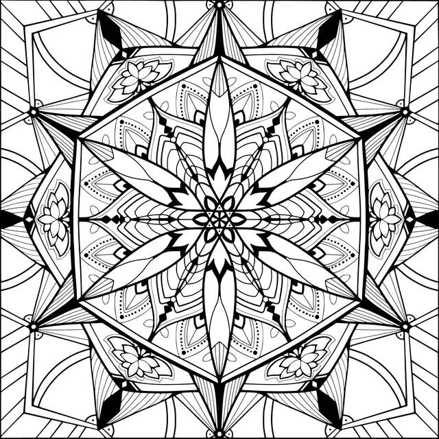 Gorgeous Geometric Mandala Pattern