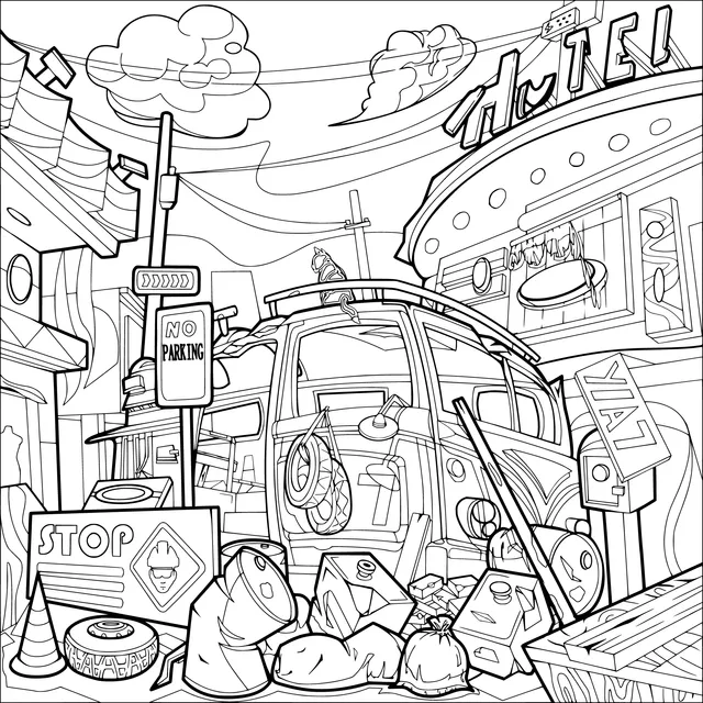 Messy Street Scene