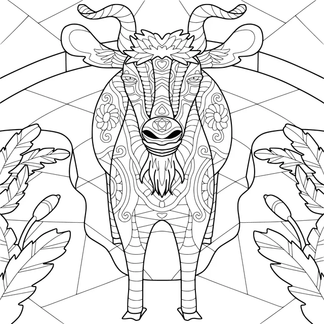 Ornamental - styled Goat