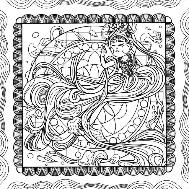 Dunhuang Flying Apsara Illustration