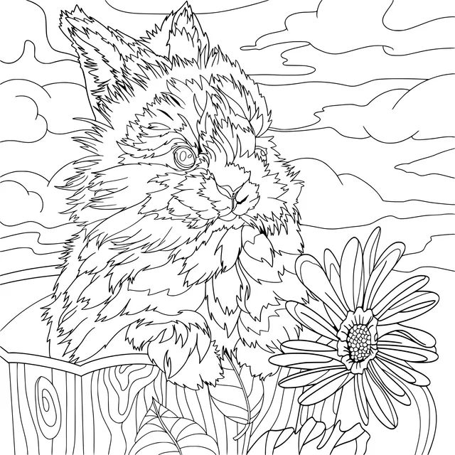 Little Rabbit in the Flower Bed