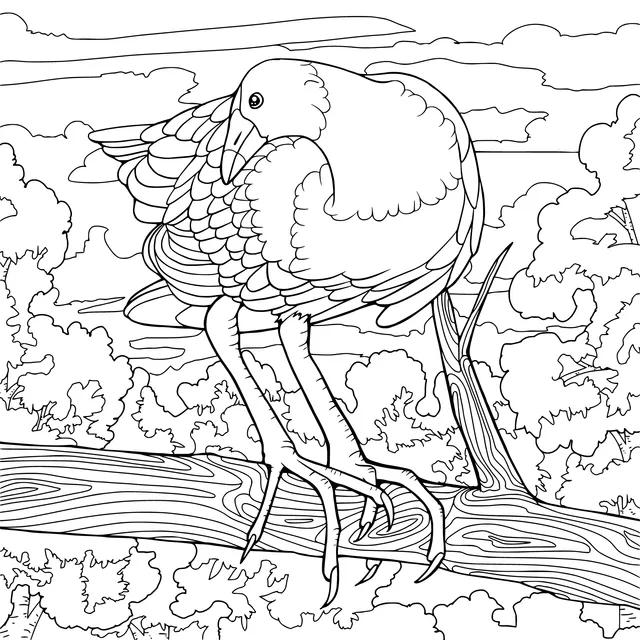 Bird perching on a branch
