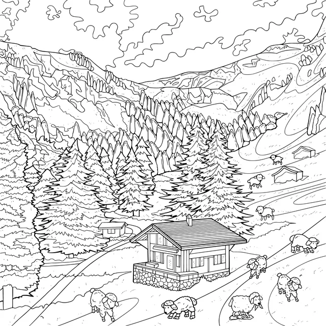 Shepherd's Cottage in the Mountains