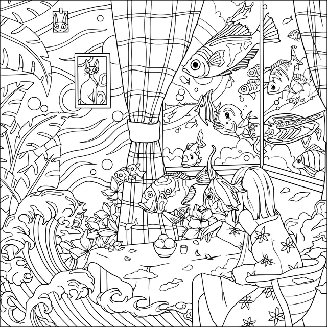 Fantastical Indoor Under - the - Sea Scene