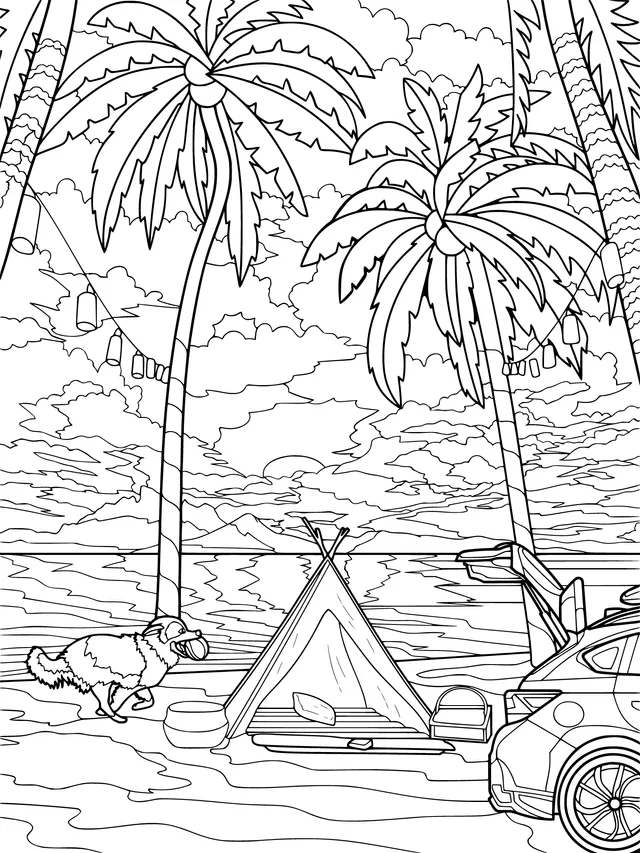 Camping Time on the Beach