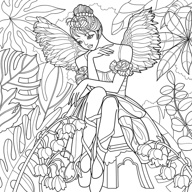 Fairy in the Flower丛