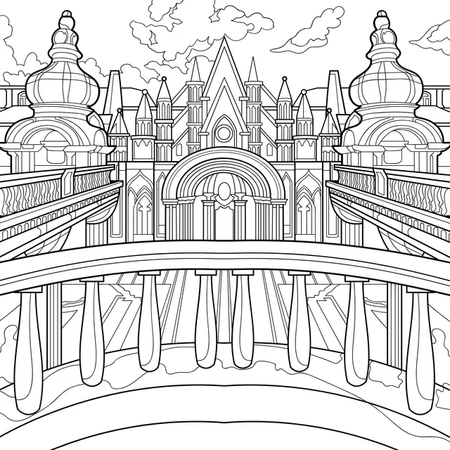 Dreamy Castle Landscape