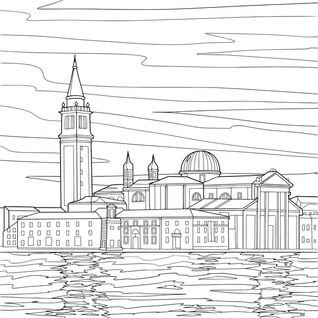 Architectural scenery in Venice