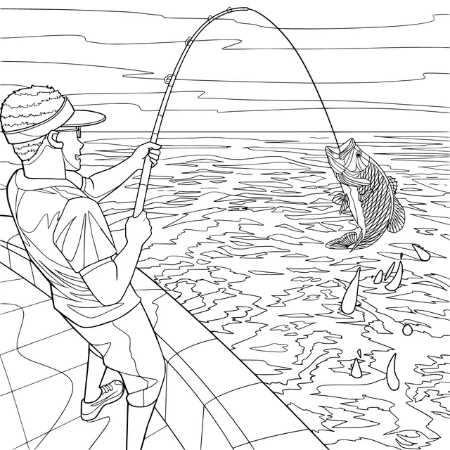 Man has a great fishing catch