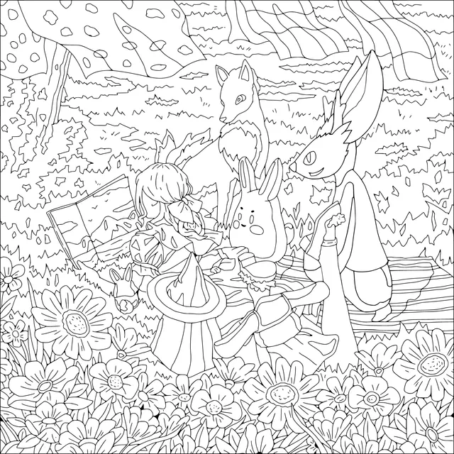 A Fantasy Gathering in the Flower - bed