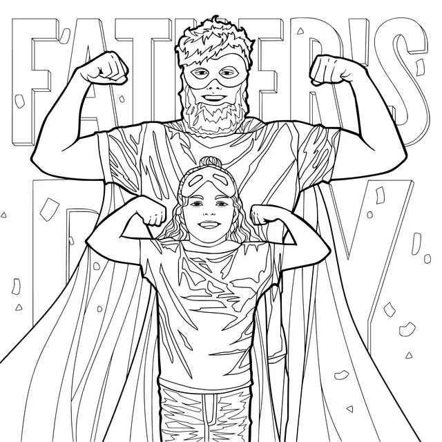 Father - Daughter Superheroes on Father's Day