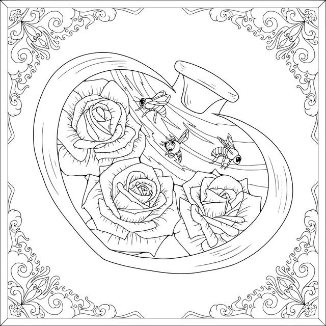 Roses and Bees in a Bottle