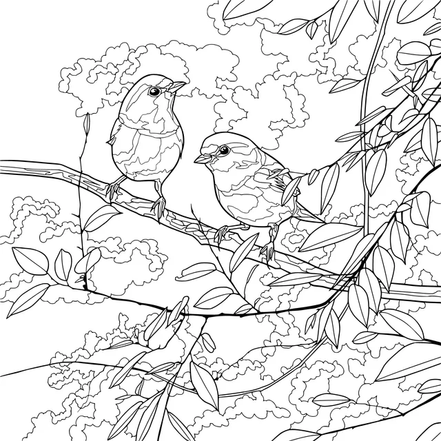 Two Birds on a Branch