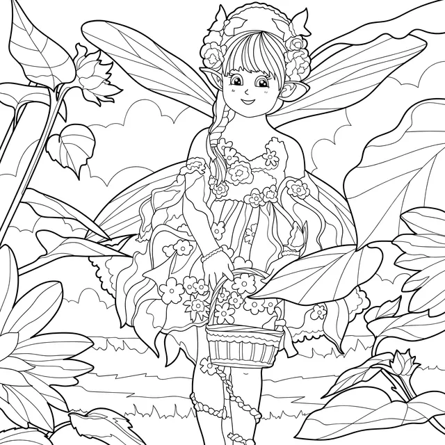 Flower Fairy in the Flower丛