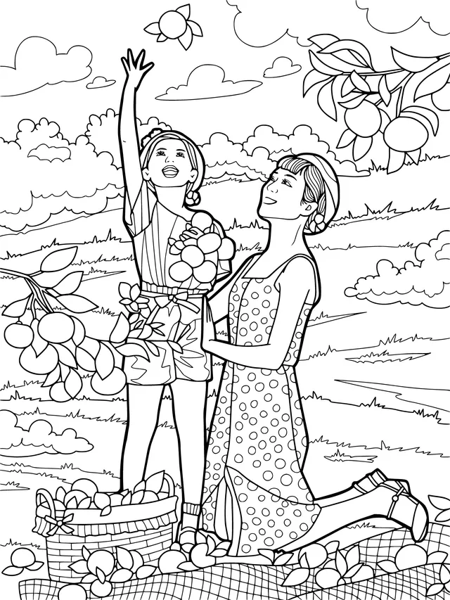 Joyful Fruit - Picking in the Orchard