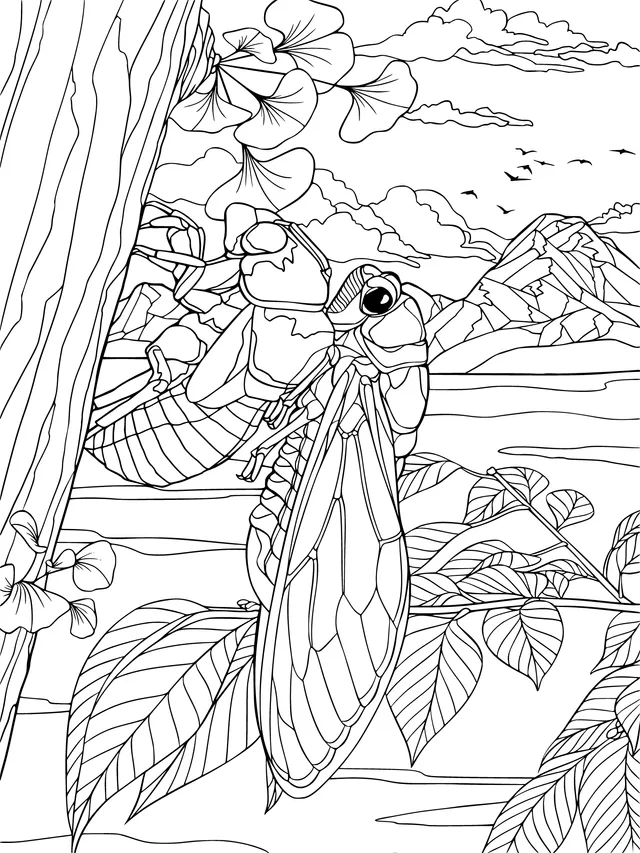 The Metamorphosis of a Cicada