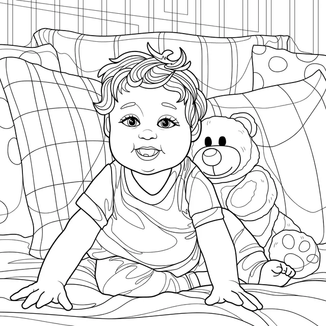 Baby and Teddy Bear