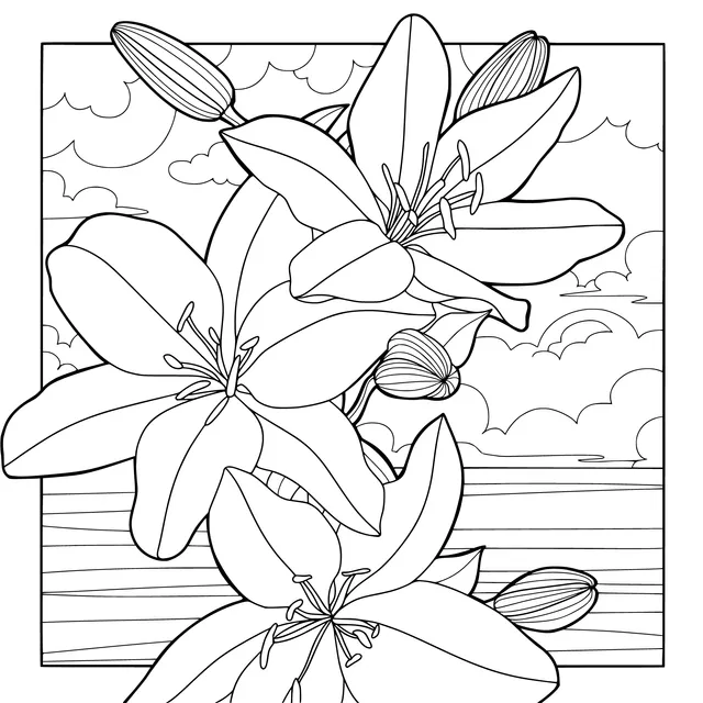 Lilies by the Seashore
