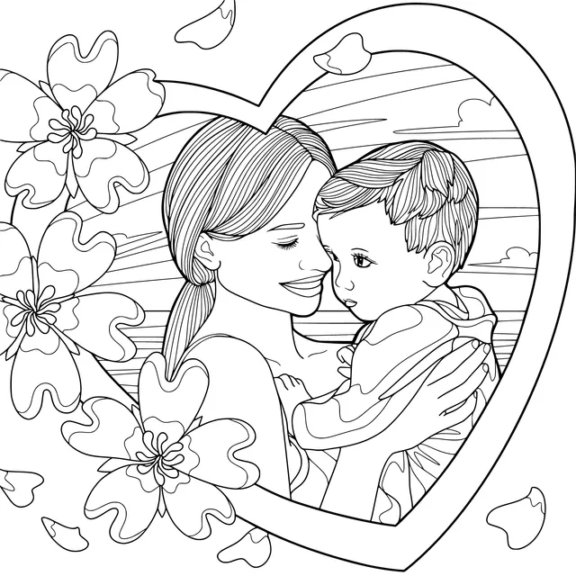 Warm moment between mother and child