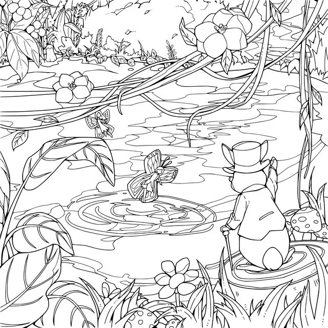 A Gentleman Mouse by the Forest Pond
