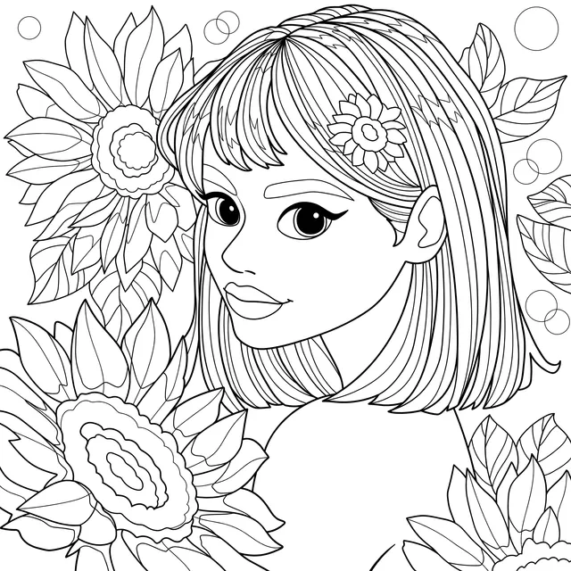 Sunflower - girl