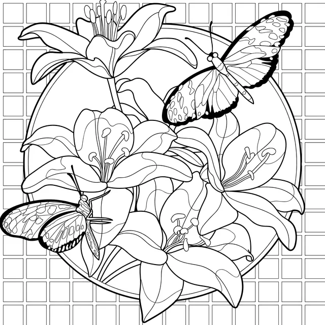 Lilies and Butterflies