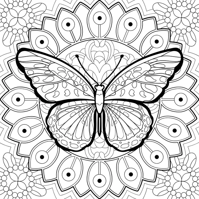Butterfly in Mandala