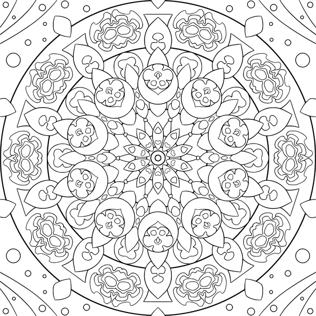 Gorgeous and Colorful Mandala Pattern