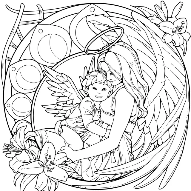 Mother and Angel Child