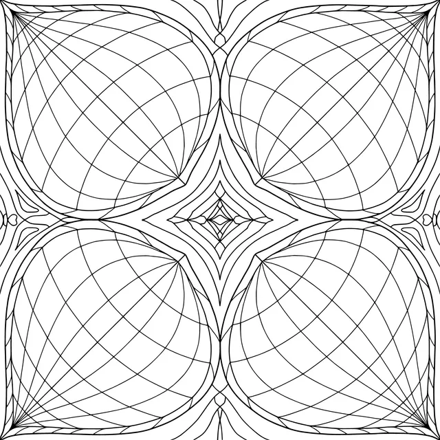 Colorful Geometric Symmetric Pattern