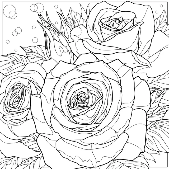 Colorful Rose Illustration