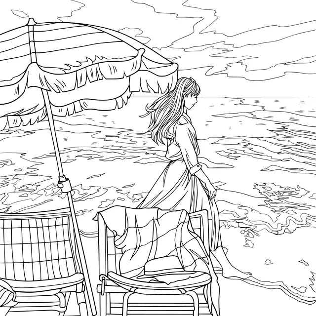 Woman by the Sea