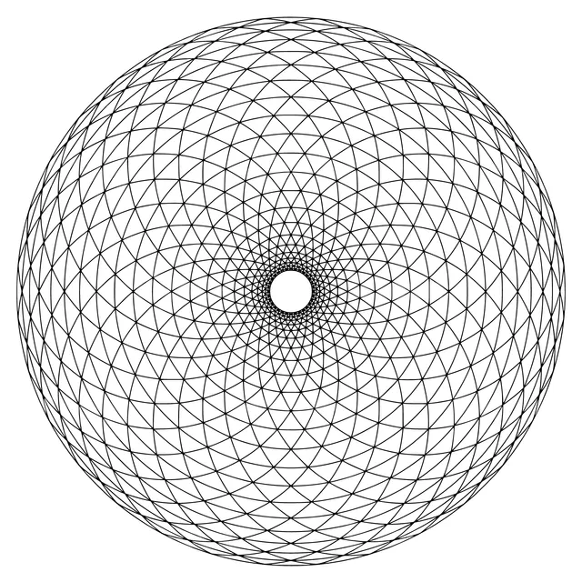 Colorful Geometric - Patterned Sphere