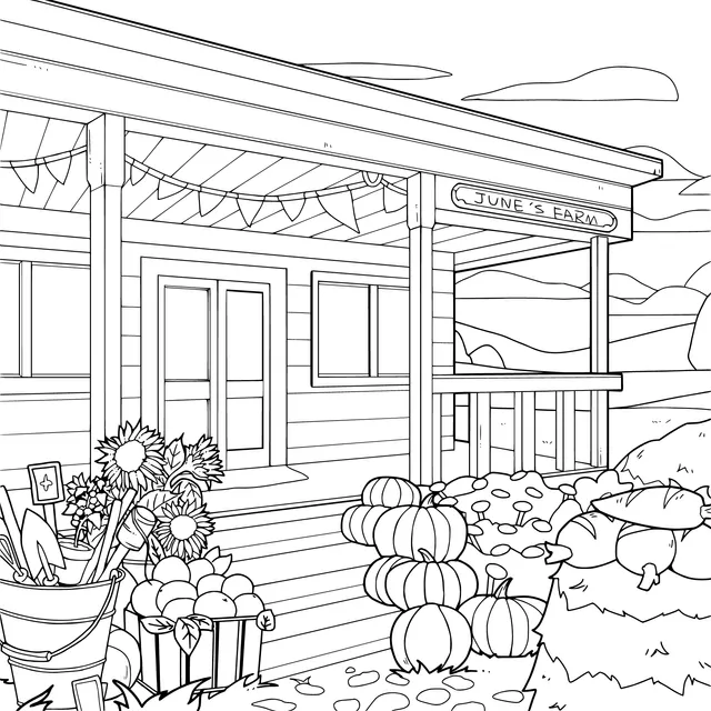 Cozy House Decorated for the Harvest