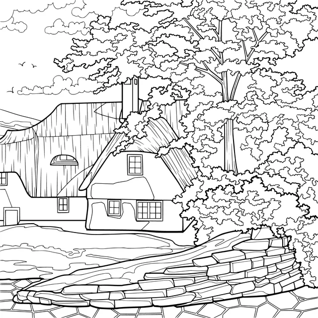 Rural Cottage and Greenery