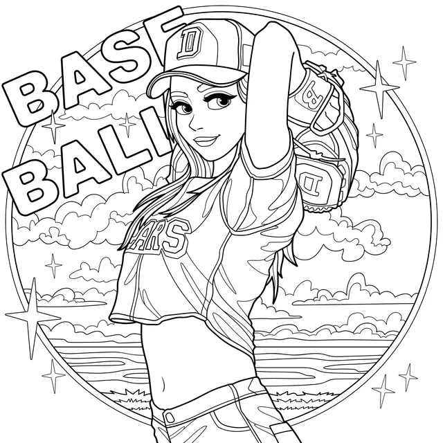 Vibrant Baseball - Girl