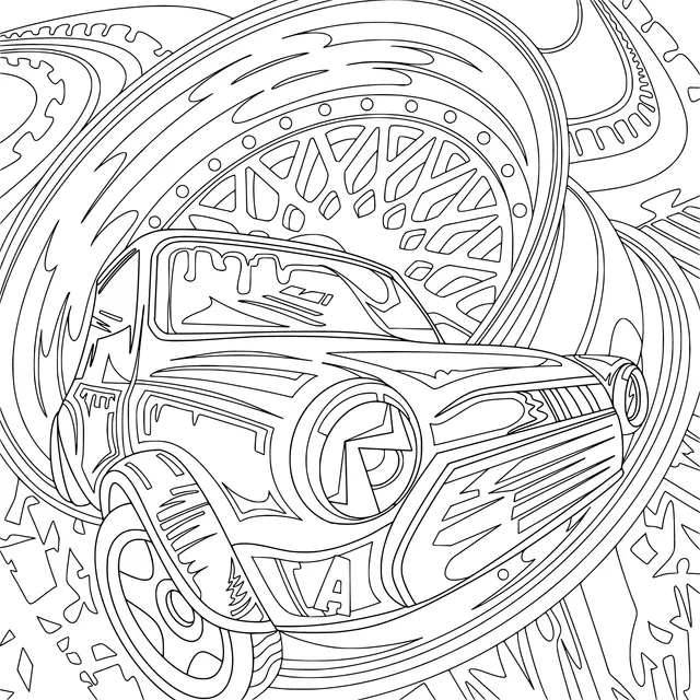 Vivid and Colorful Car Graffiti Art