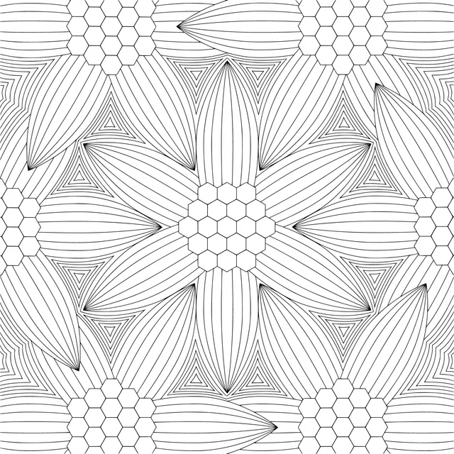 Colorful Floral Geometric Pattern