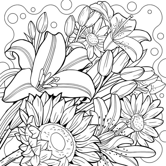 Colorful Flower Illustration