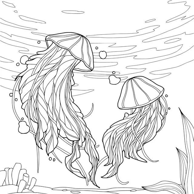 Dreamy Jellyfish in the Water