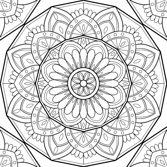 Green mandala - patterned design