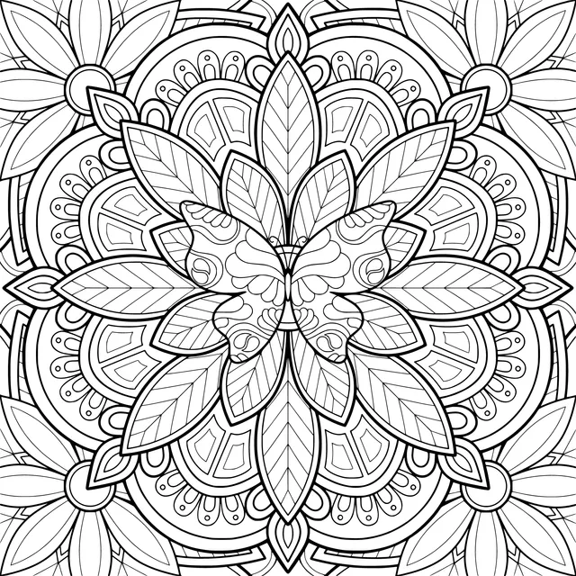 Butterfly Mandala Pattern