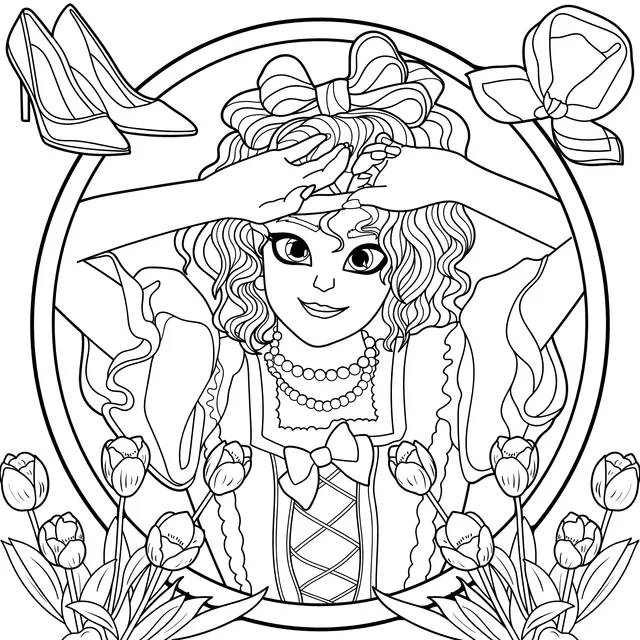 An Elegantly - Dressed Girl