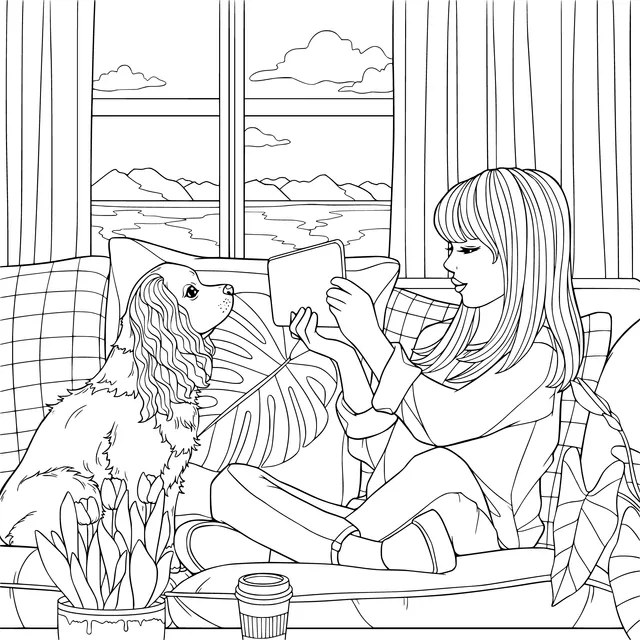A Cozy Time Spent with the Pet