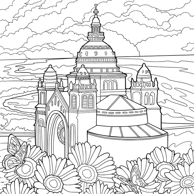 Church in the Sea of Flowers