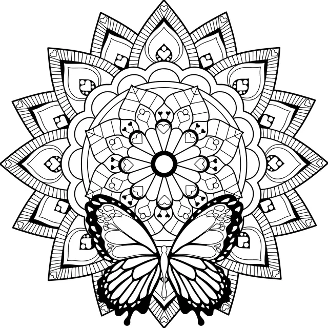 Mandala and Butterfly