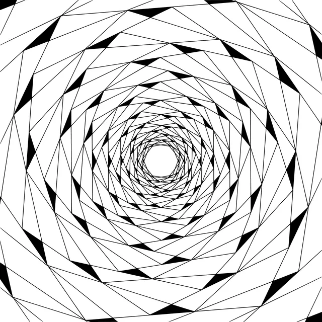 Gorgeous Geometric Spiral Pattern